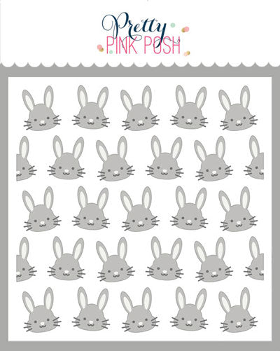 Layered Easter Bunnies Stencils