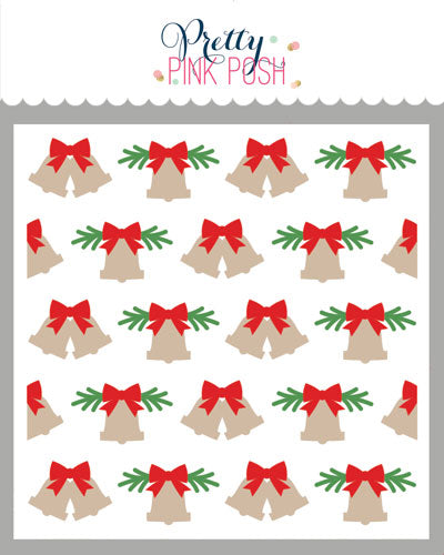 Layered Christmas Bells Stencils