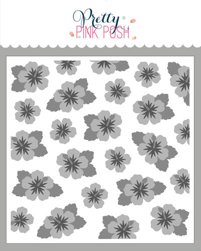 Layered Hibiscus Stencils