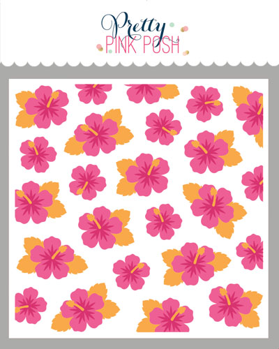 Layered Hibiscus Stencils
