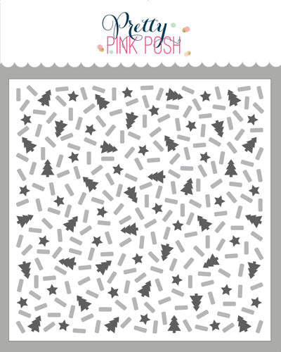 Layered Holiday Sprinkle Mix Stencils