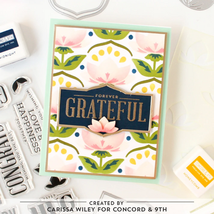 Layered Lotus Stencil Pack