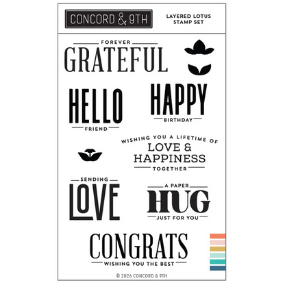 Layered Lotus Stamp Set