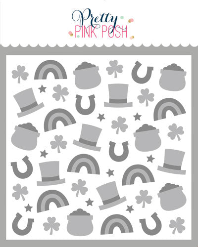 Layered Lucky Items Stencils