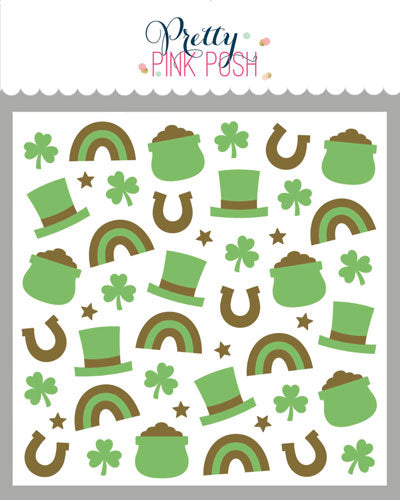 Layered Lucky Items Stencils