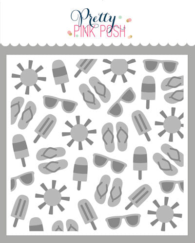 Layered Summer Fun Stencils