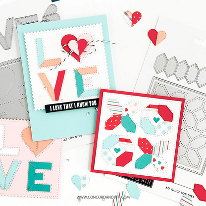 Love Quilt Top Dies 