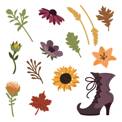 Lovely Layers: Mini Fall Florals Honey Cuts