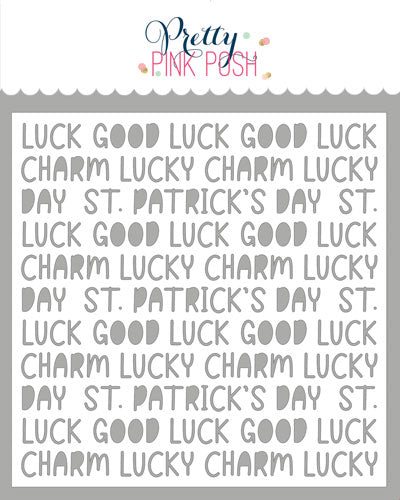 Lucky Words Stencil
