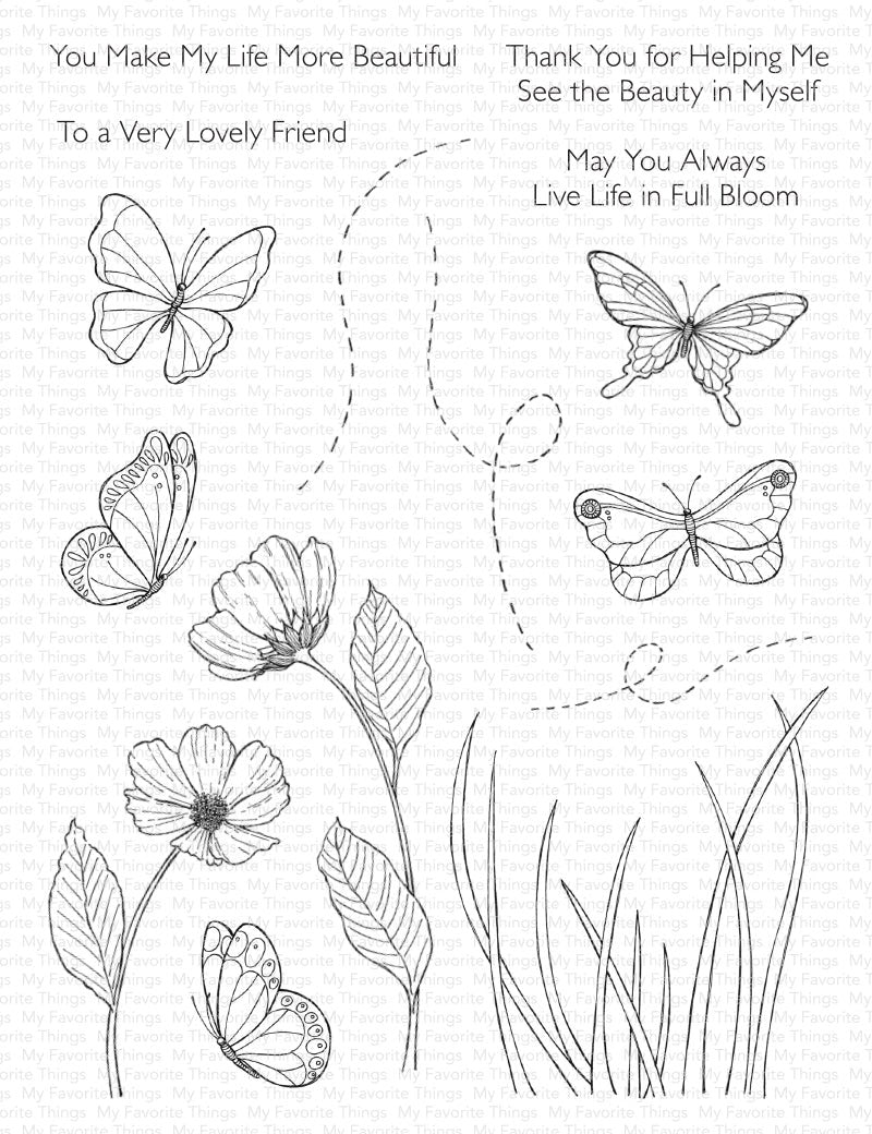 Butterflies and Blooms Stamp Set