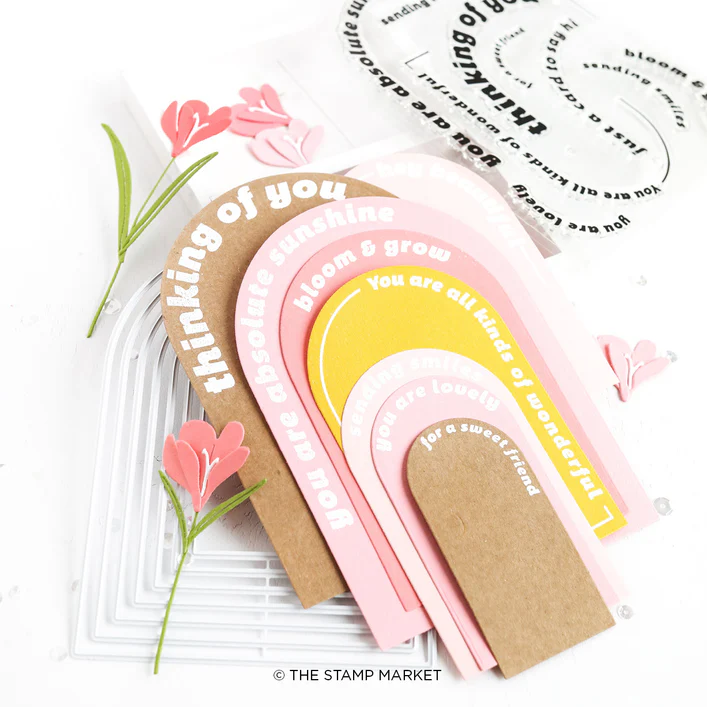 Arched Greetings 2 Stamp 