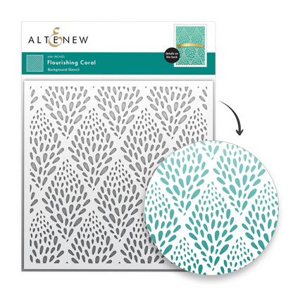 Flourishing Coral Stencil 