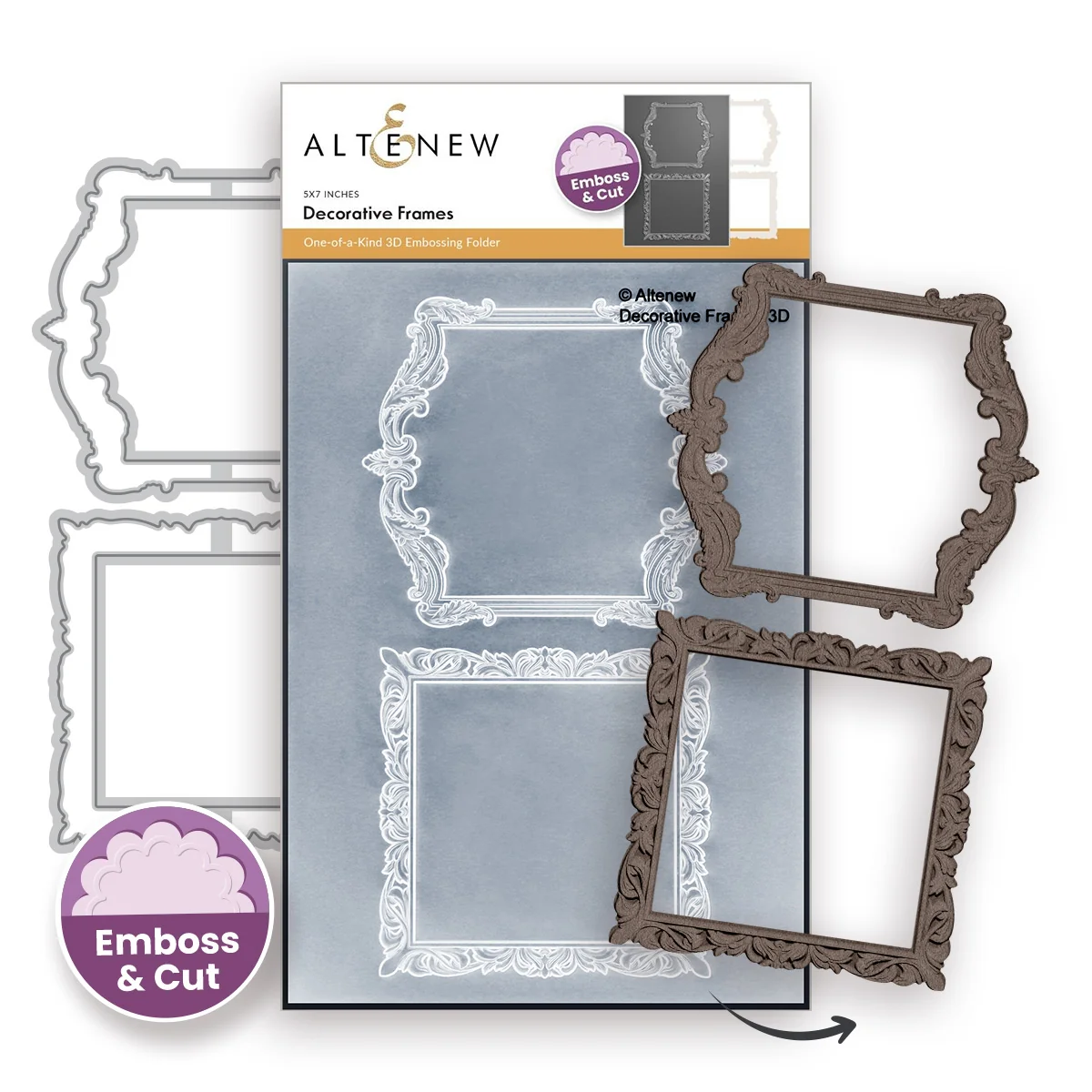 Decorative Frames 3D Embossing Folder & Dies