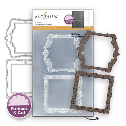 Decorative Frames 3D Embossing Folder & Dies