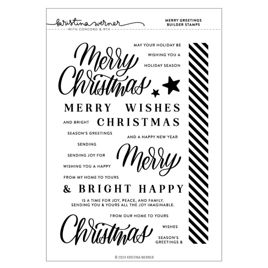 Merry Greetings Builder Stamp Set