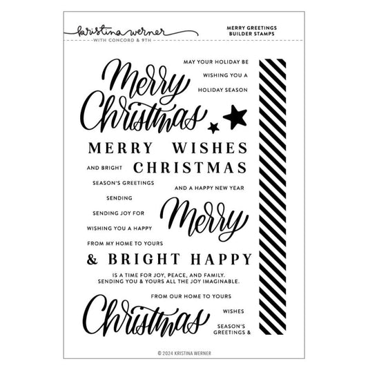 Merry Greetings Builder Stamp Set