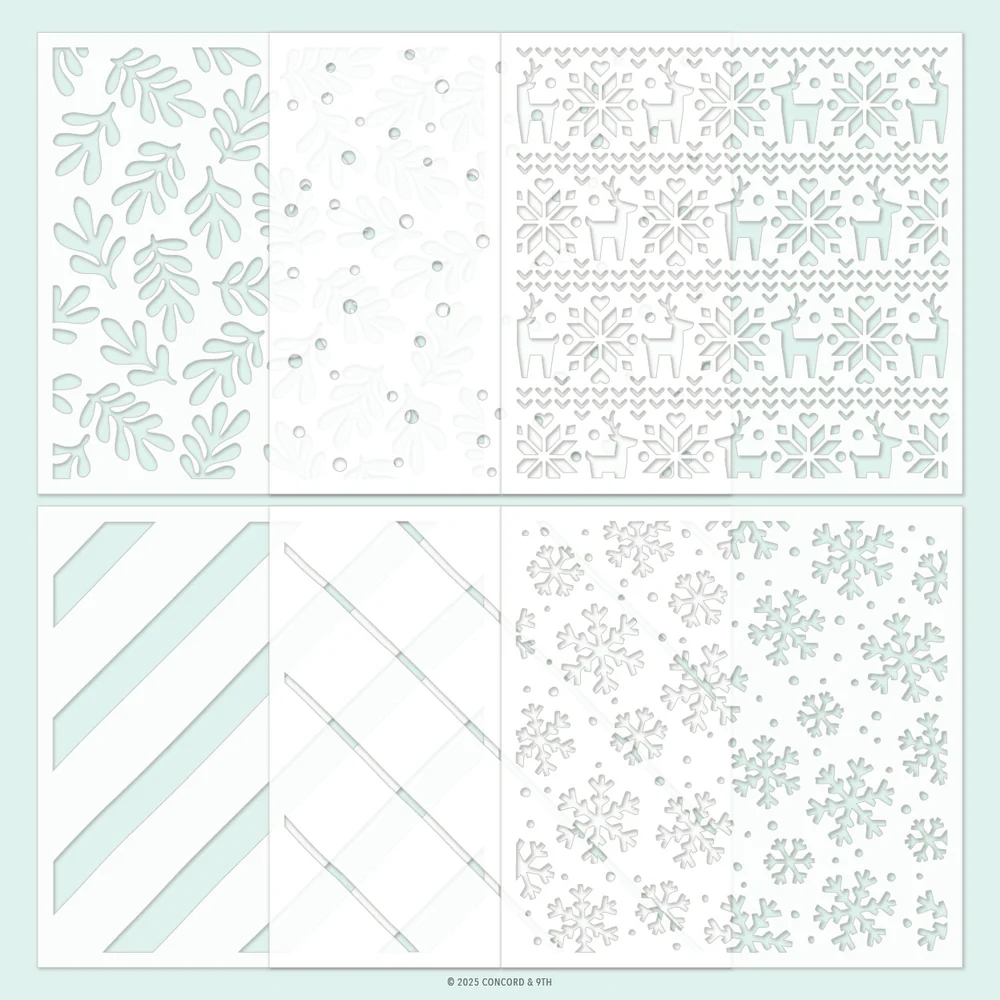 Merry Mix Stencil Pack