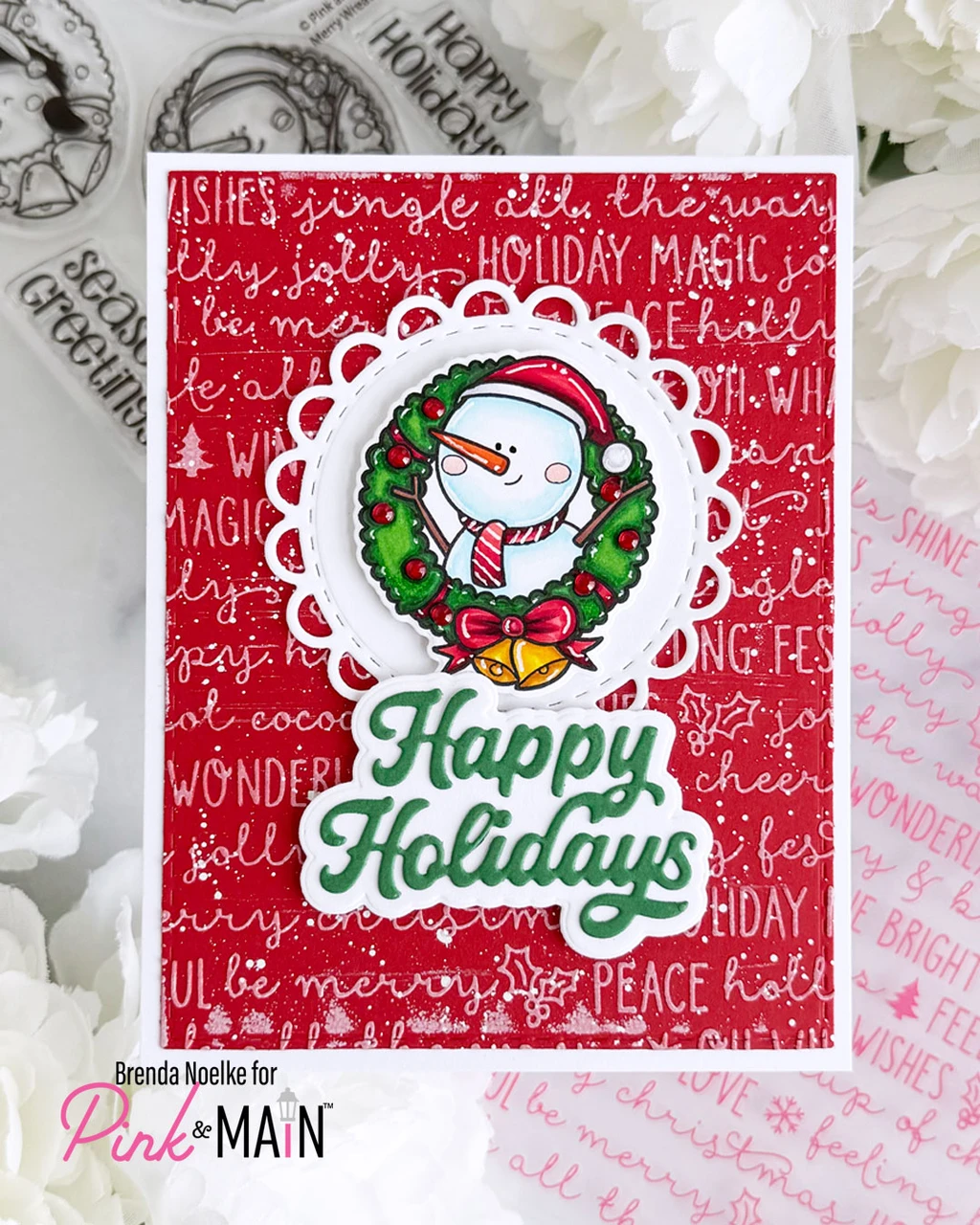 Merry Sentiments Word Dies