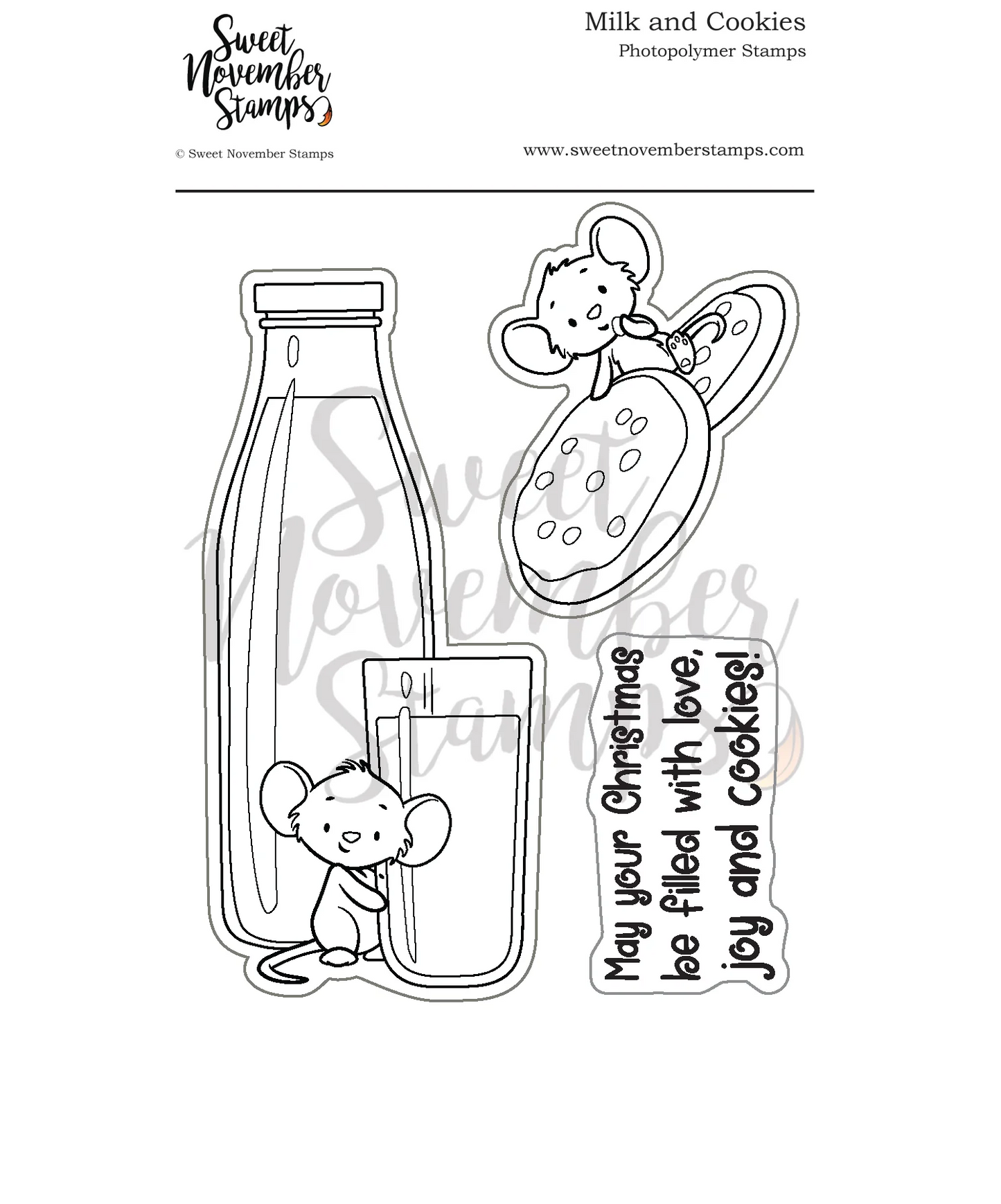 Milk and Cookies Stamp Set