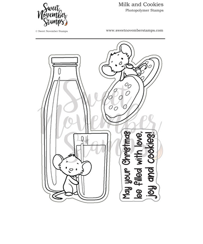 Milk and Cookies Stamp Set