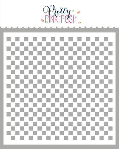 Mini Checker Stencil – Butterfly Reflections, Ink.