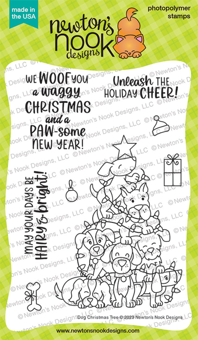 Dog Christmas Tree Stamp Set