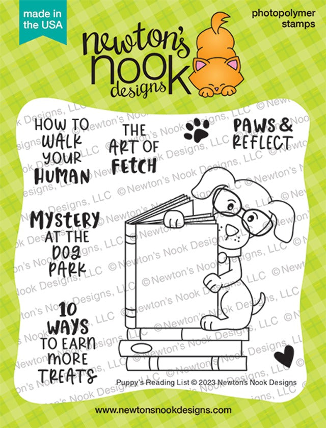 Puppy's Reading List Stamp Set