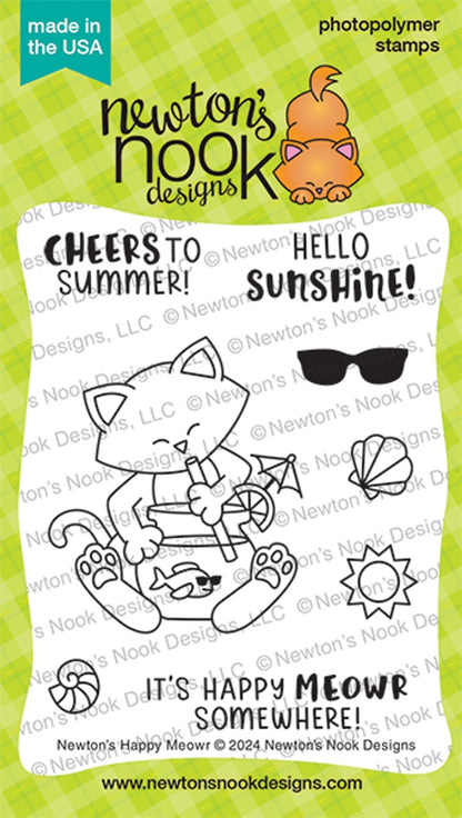 Newton's Happy Meowr Stamp Set