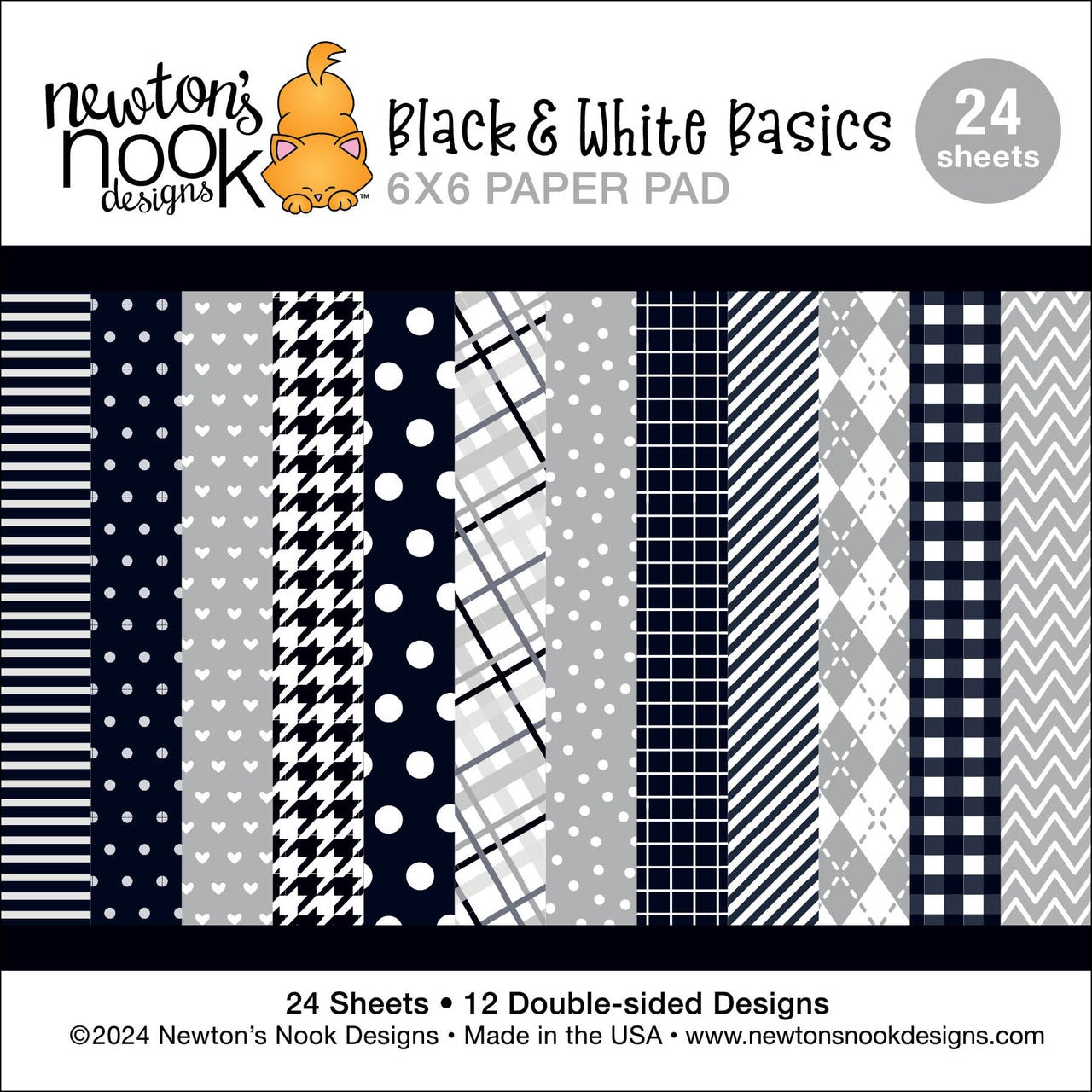 Black & White Basics 6x6 Paper Pad