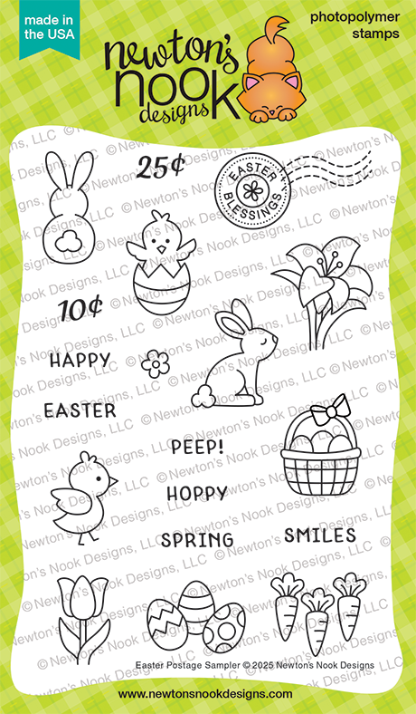 Sampler Stamp Easter Postage Sampler Stamp Set – Butterfly Reflections, Ink.