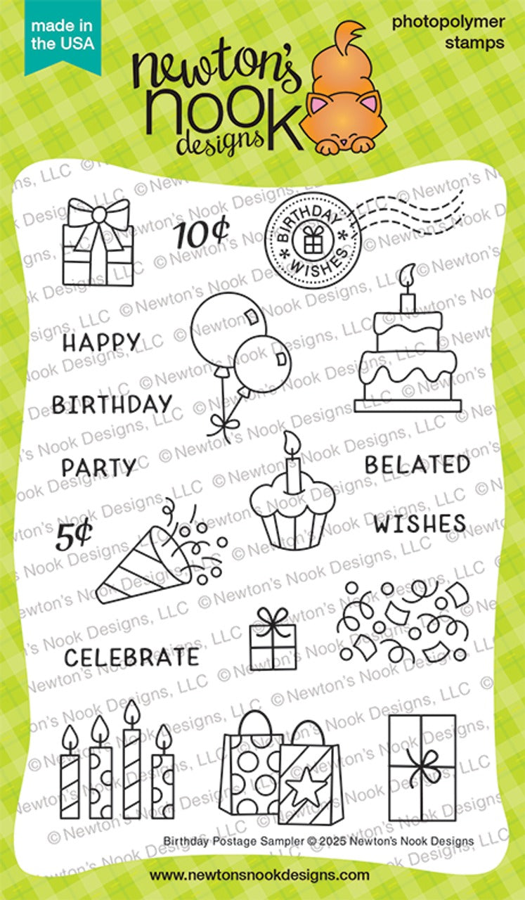 Birthday Postage Sampler Stamp Set