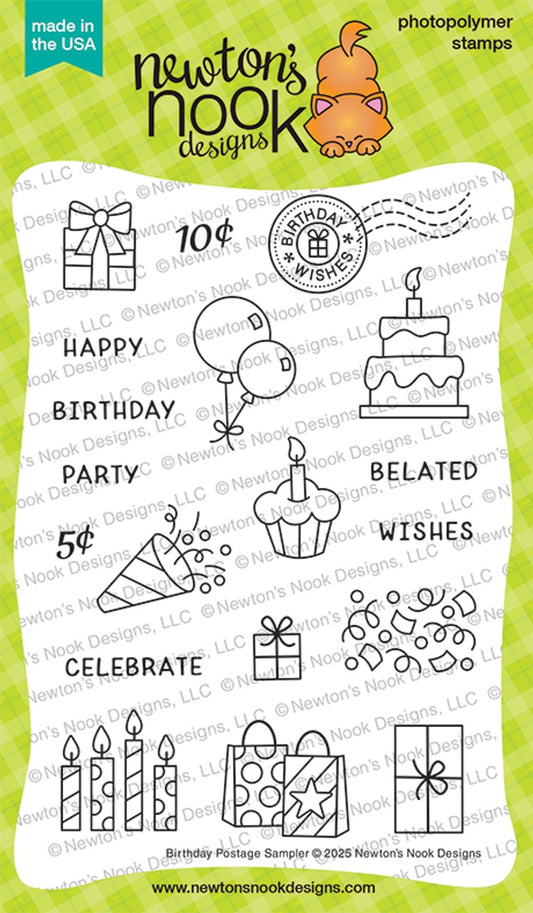 Birthday Postage Sampler Stamp Set
