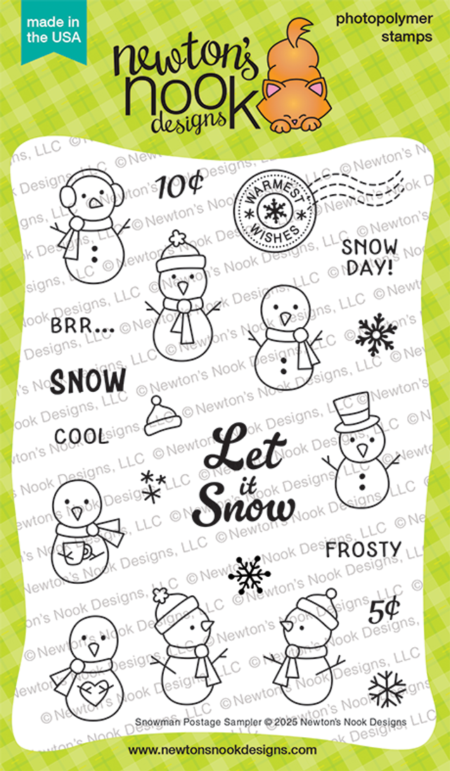 Snowman Postage Sampler Stamp Set