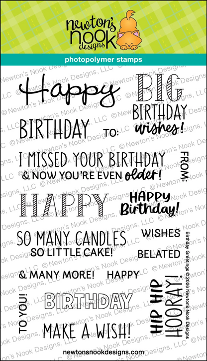 Birthday Greetings Stamp Set