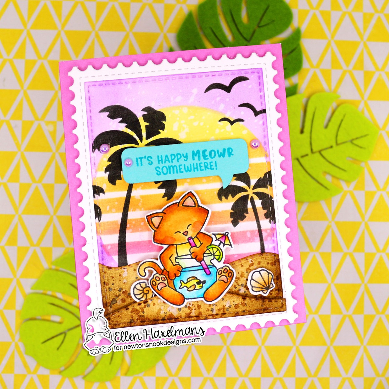 Newton's Happy Meowr Stamp Set