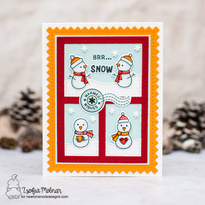 Snowman Postage Sampler Dies