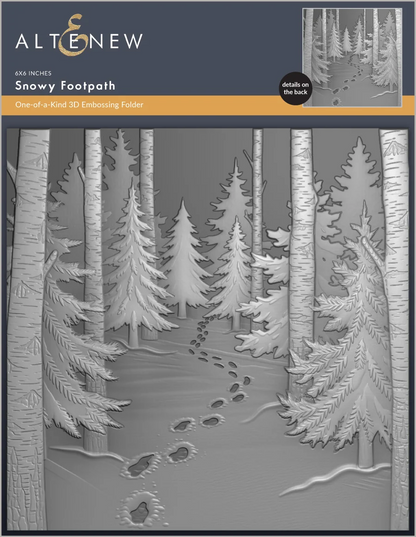 Snowy Footpath 3D Embossing Folder 