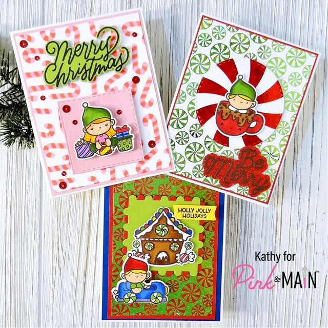 Layered Candy Canes Stencils