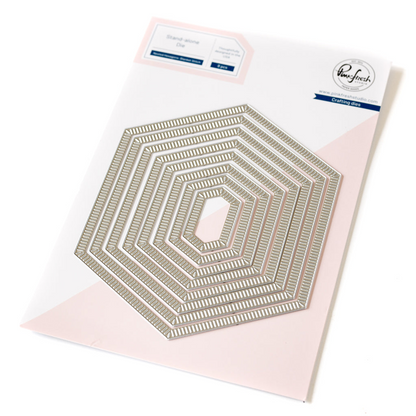 Essentials Nested Hexagons Blanket Stitched Dies 