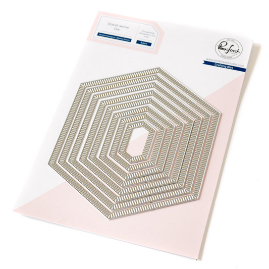 Essentials Nested Hexagons Blanket Stitched Dies 