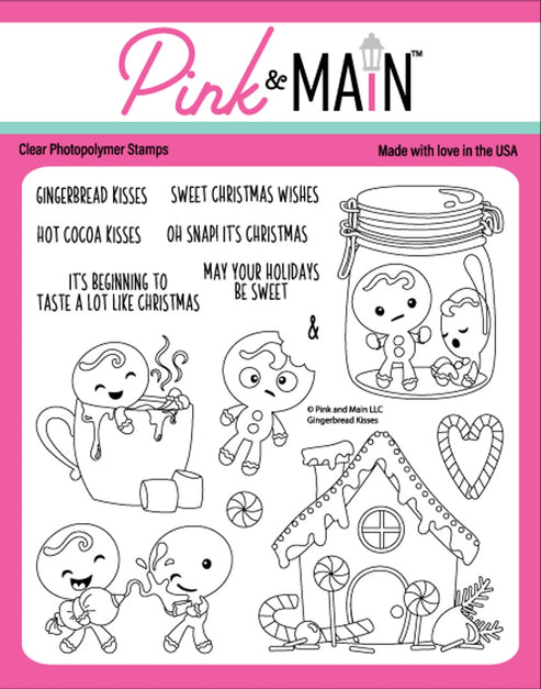 Gingerbread Ink Gingerbread Kisses Stamp Set – Butterfly Reflections, Ink.