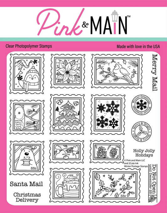 Winter Postage Stamps Stamp Set