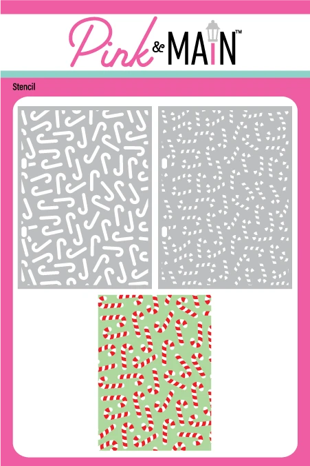 Layered Candy Canes Stencils