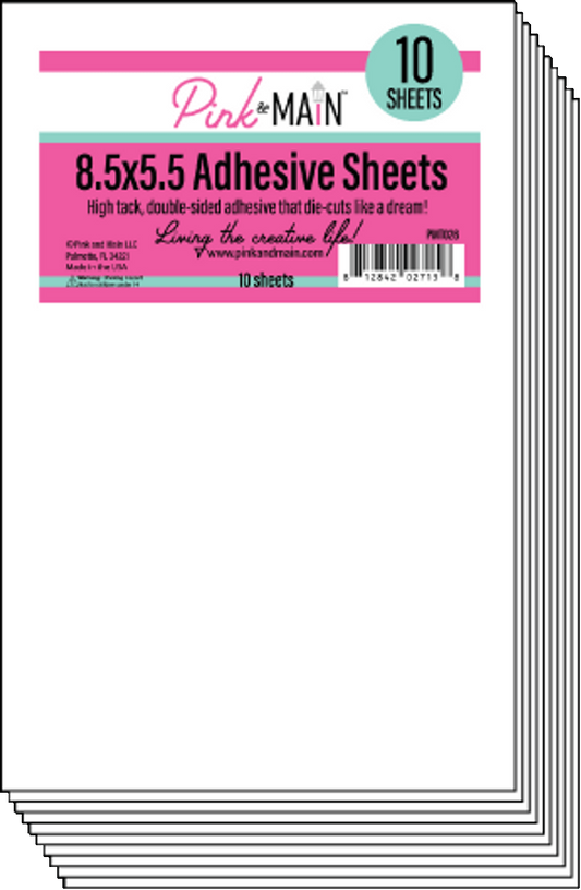 8.5 x 5.5 inch Adhesive Sheets