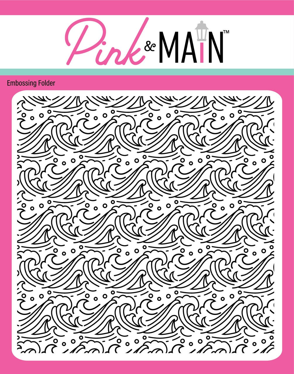 Beach Waves 6x6 Embossing Folder – Butterfly Reflections, Ink.