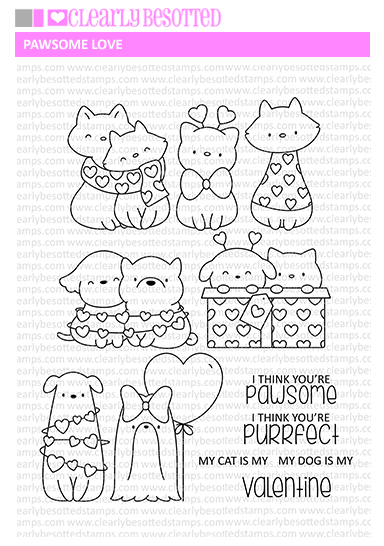 Pawsome Love Stamp Set