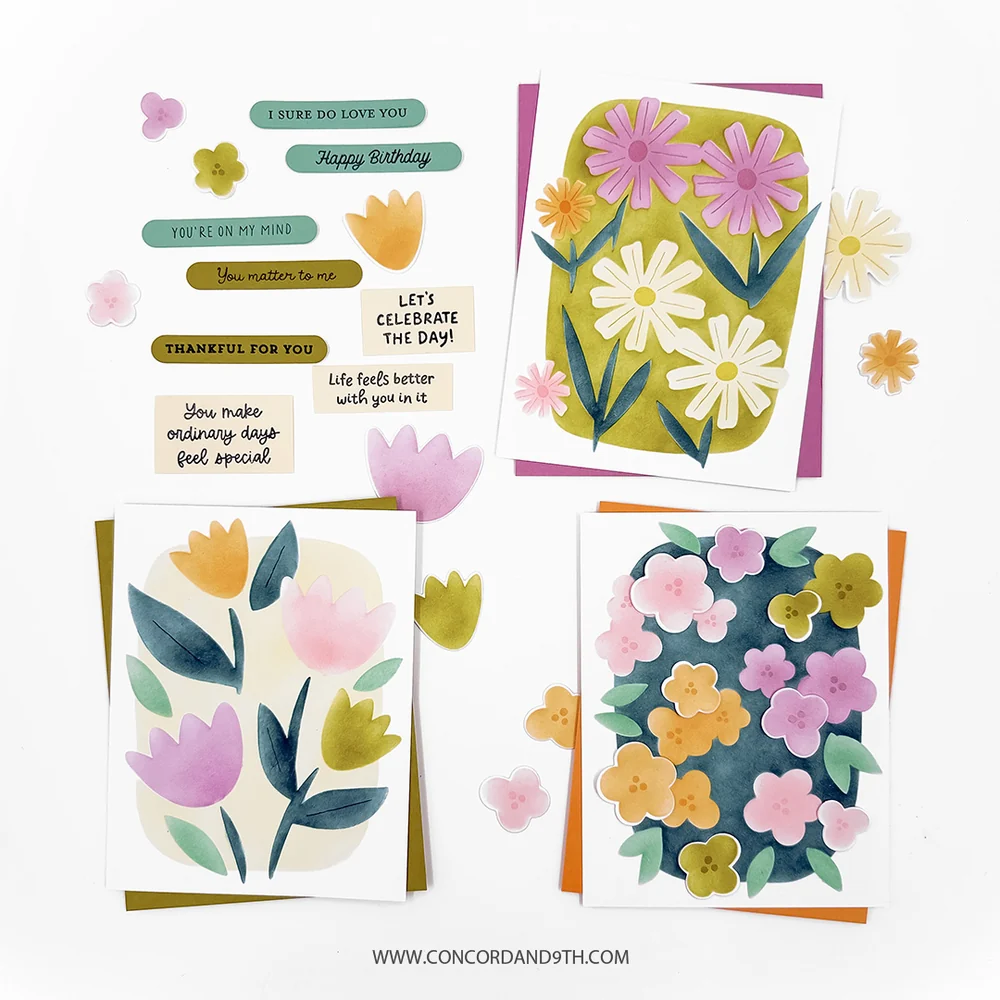 Petal Portraits Stencil Pack