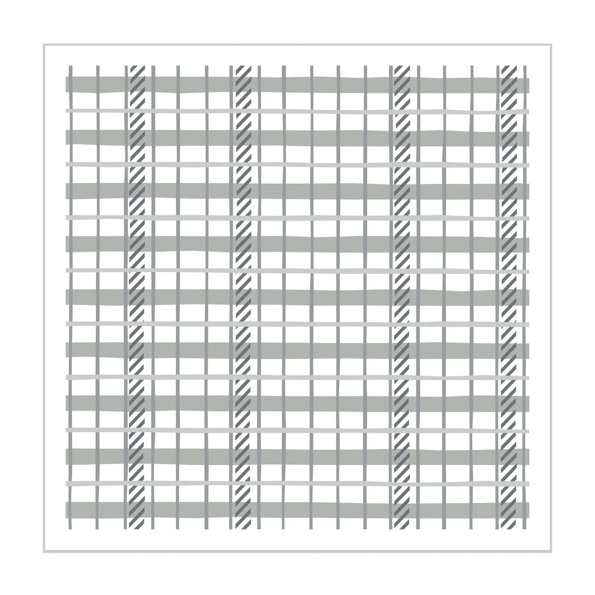Playful Plaid Layered Stencils 