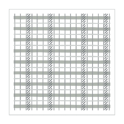 Playful Plaid Layered Stencils 