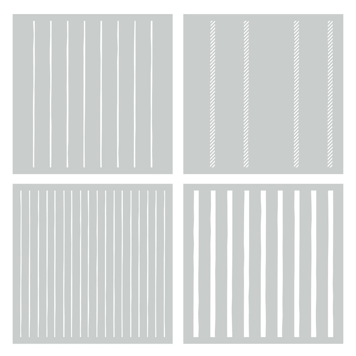 Playful Plaid Layered Stencils 